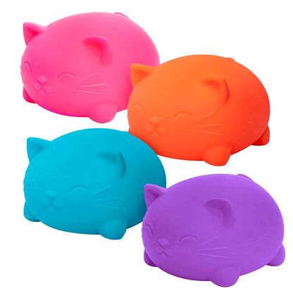 NeeDoh Super Cool Cats - Group - Pink Orange Blue Purple