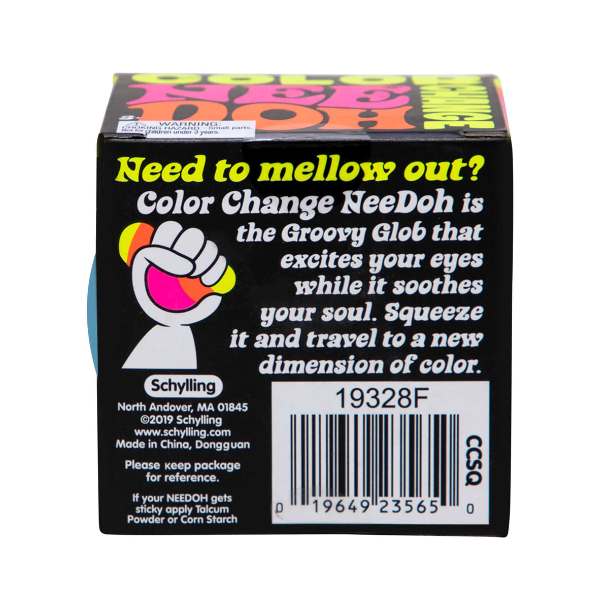 Color Change Nee Doh Package Bottom