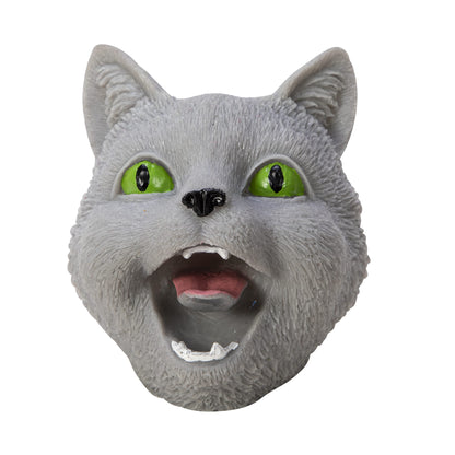 Cat Hand Puppet - Grey Front