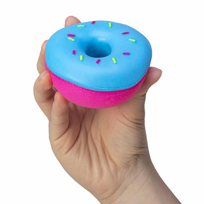 NeeDoh Dohnuts Pink with Blue Frosting - In Hand