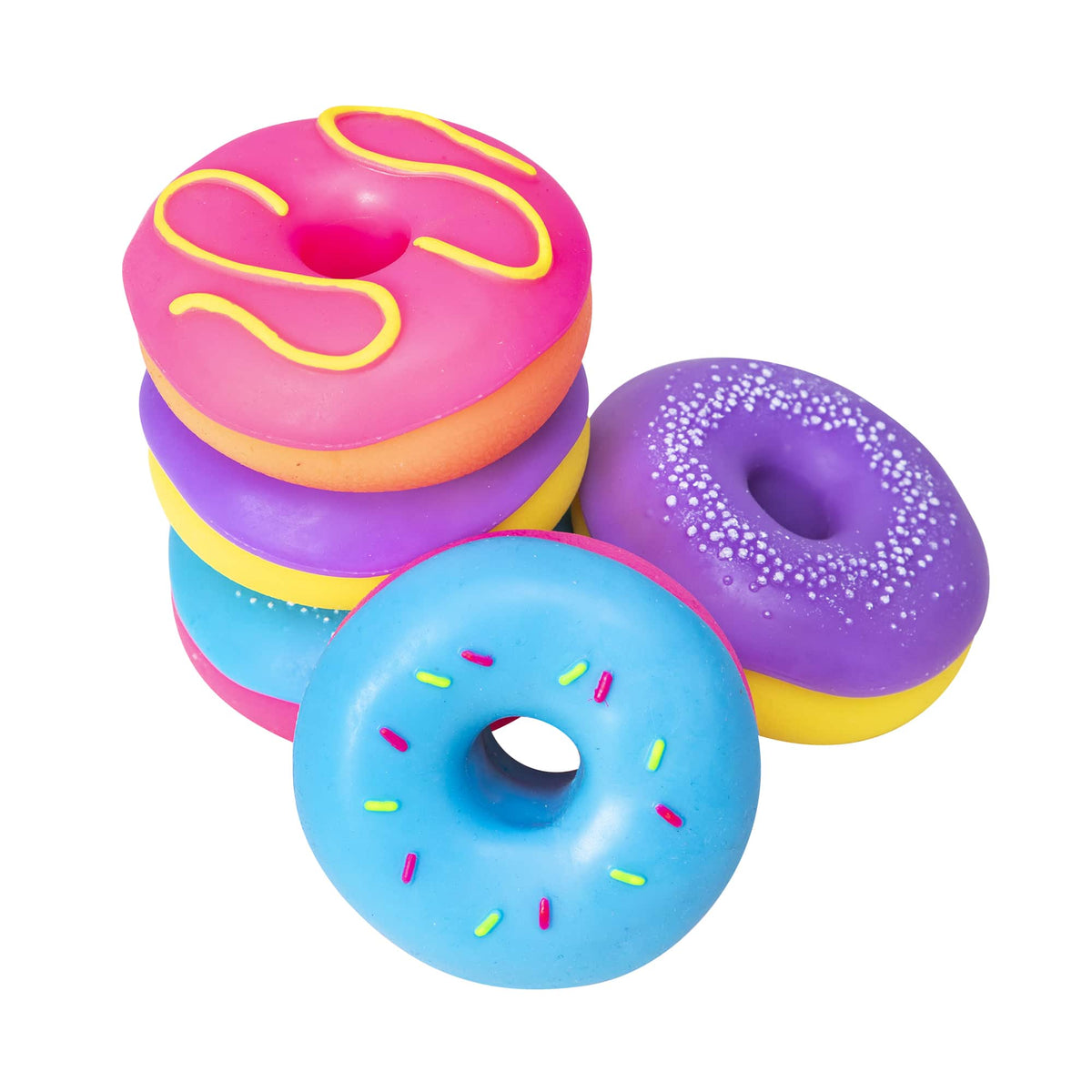 NeeDoh Dohnuts Group Stack with all styles