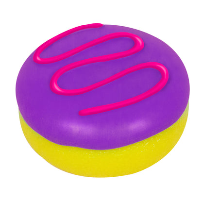 NeeDoh Jelly Donuts - Yellow Dohnut with Purple Frosting