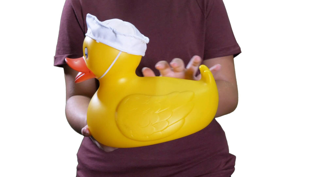 Large yellow rubber duck video