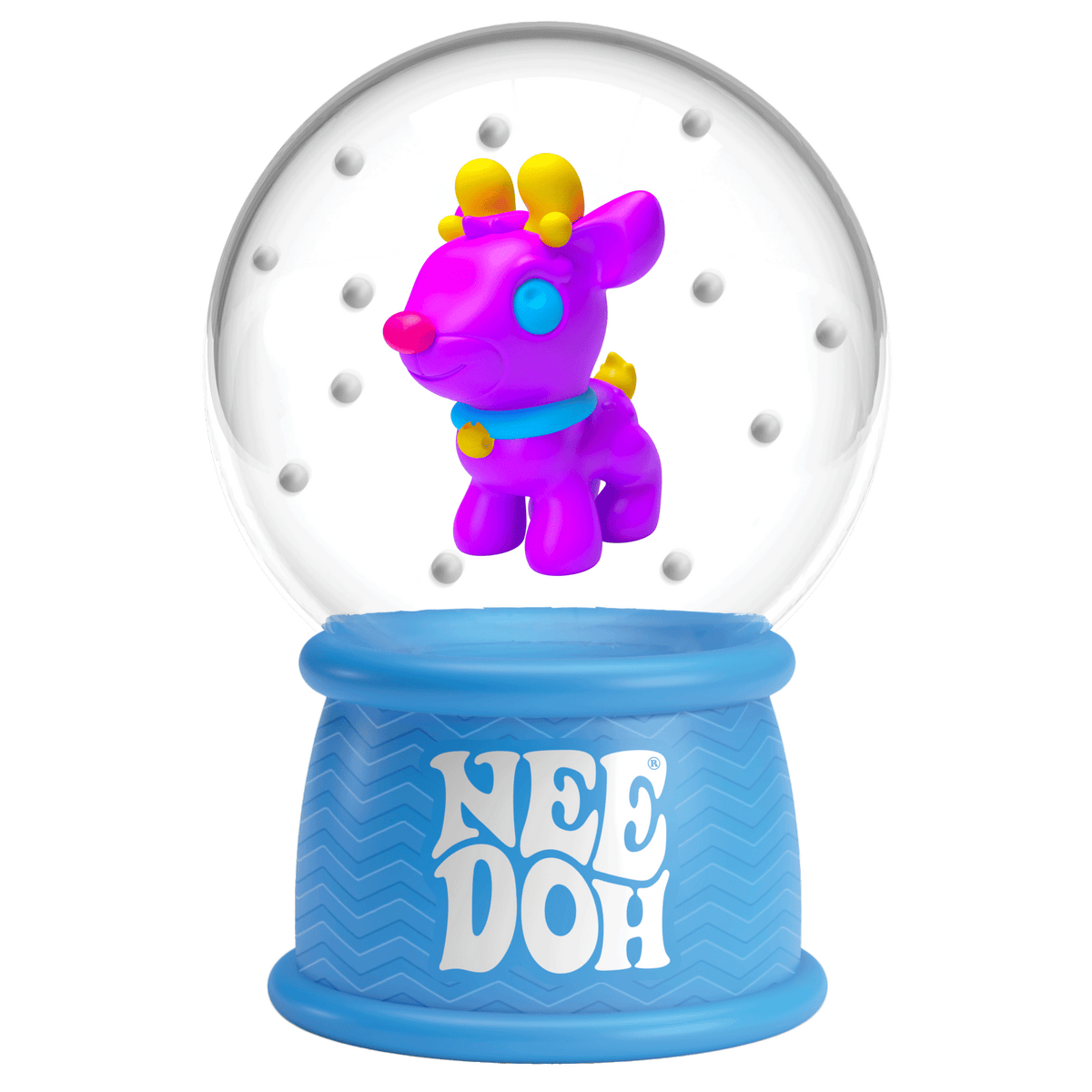 NeeDoh Squish N Flow Snow Globe