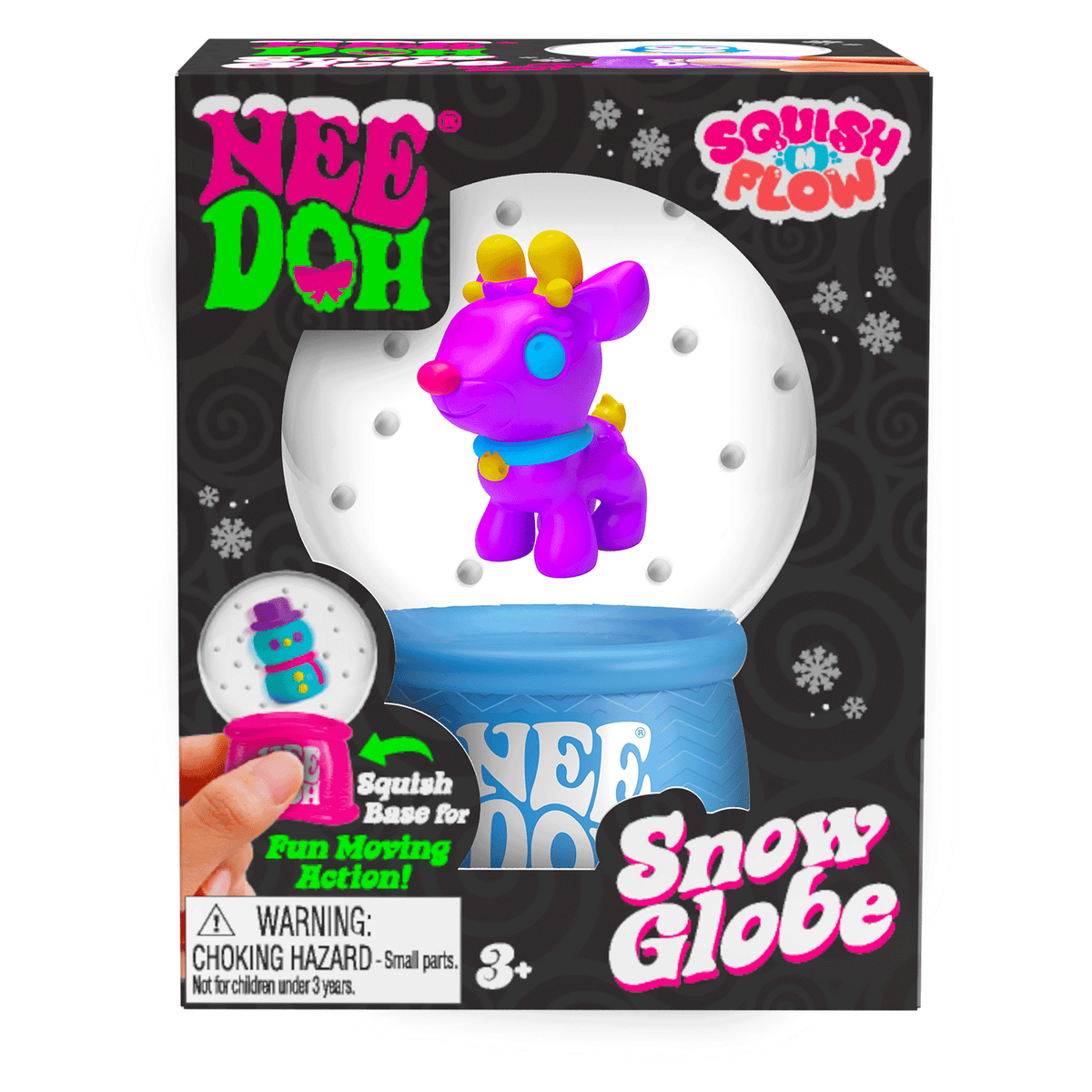 NeeDoh Squish N Flow Snow Globe