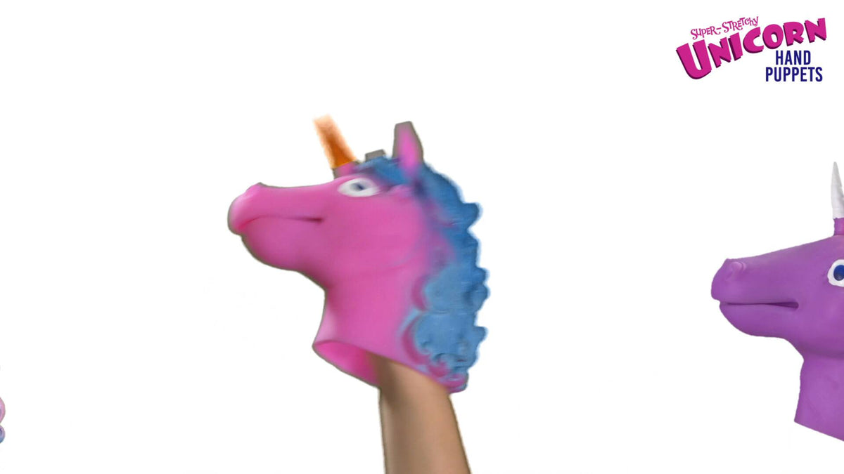 Unicorn hand puppet video